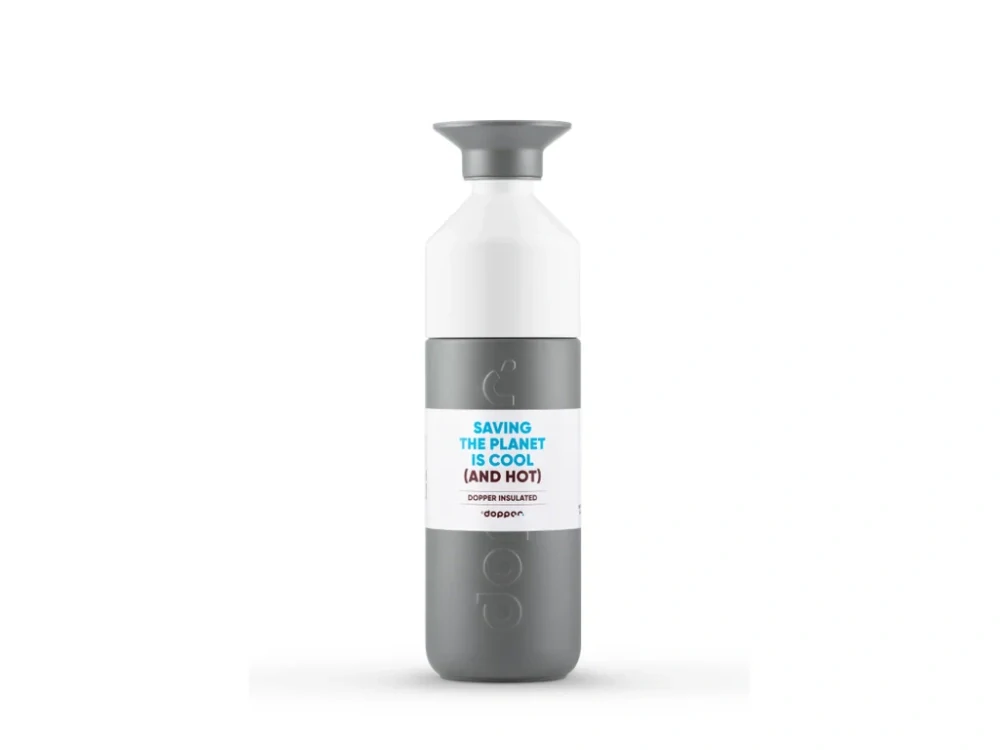 Dětská nerezová termoska Dopper Insulated 580 ml – ledovcově šedá