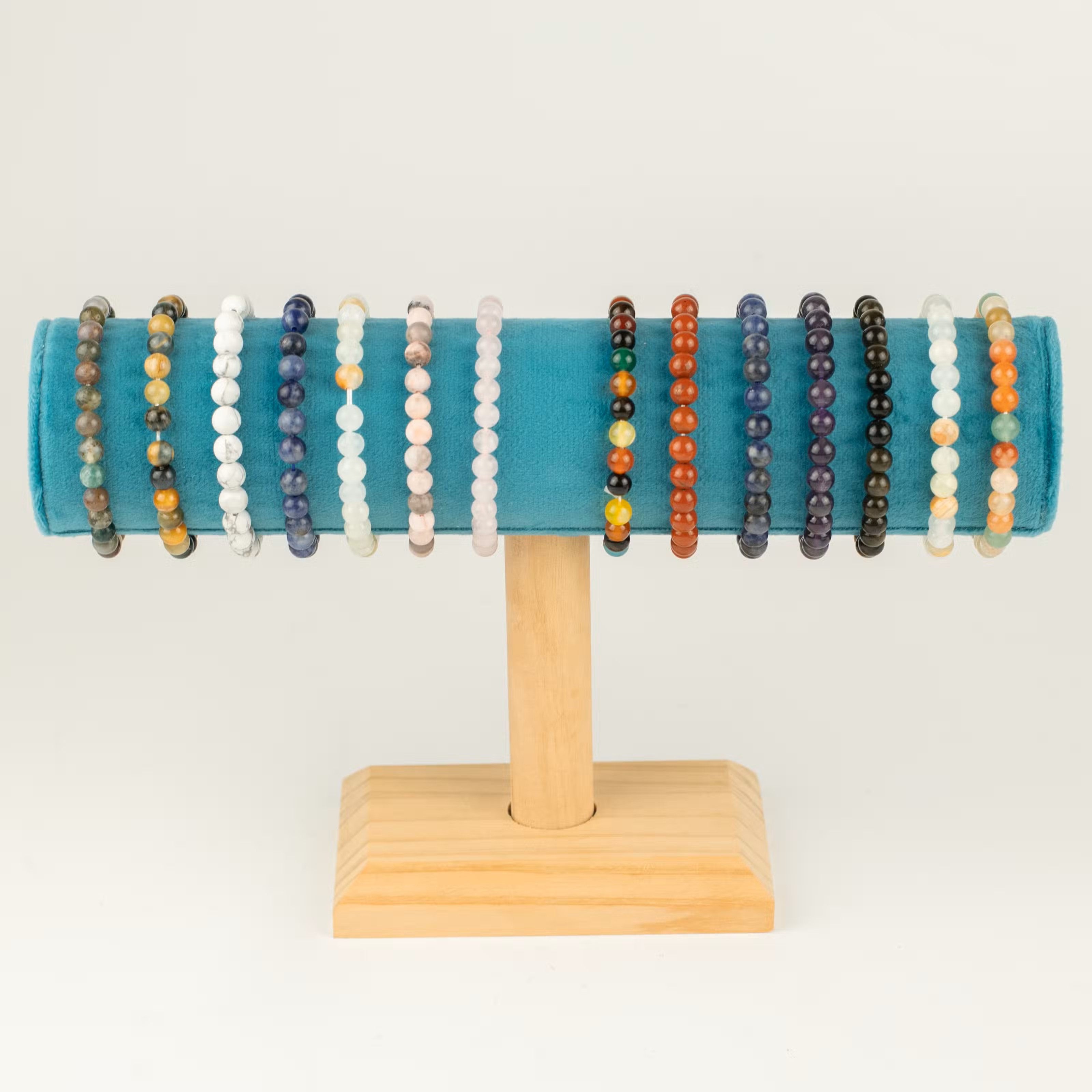 Energetický náramek s ametystem (17 cm x 6 mm)