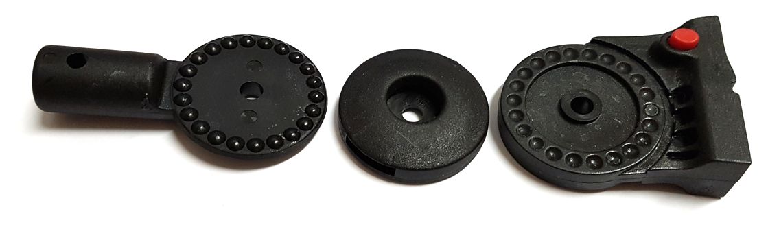 ND_kompletní rohatka násuvná s jištěním LEVÁ - držák boudy TAKO