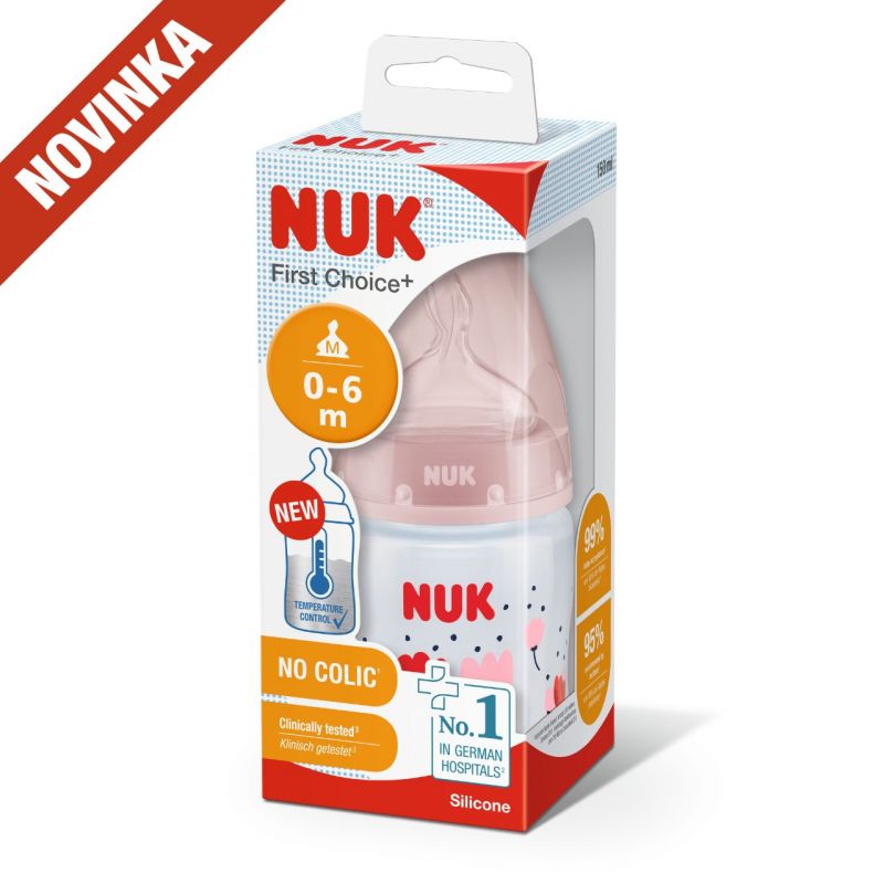 NUK FC+ lahev s kontrolou teploty, 150 ml