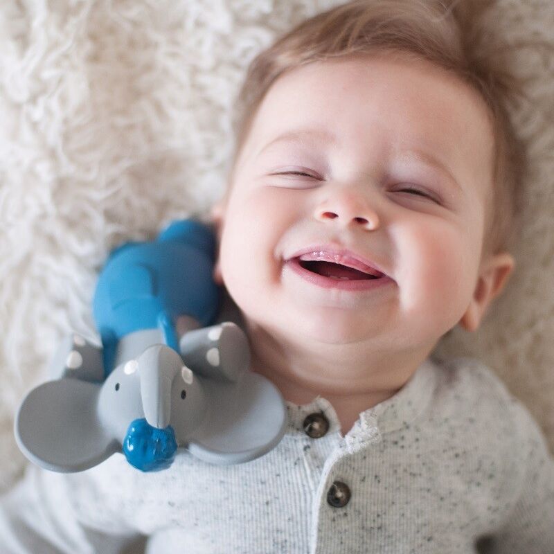 Pískátko/kousátko z kaučuku Sloník Alvin 17cm