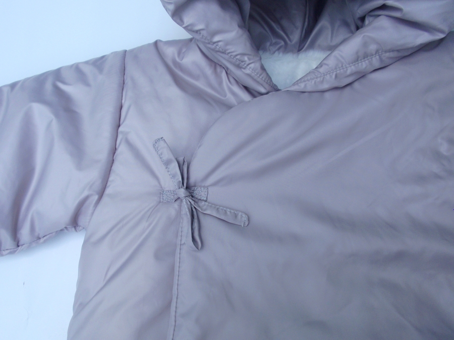  AKCE !!!! Elegantní zimní zavinovací bundička  - béžová perleť Barnaba