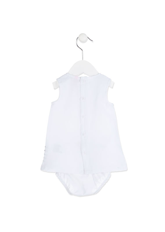 Dívčí bílé šatečky zn. Losan-  mořský svět