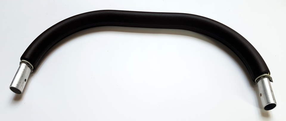 ND_ rukojeť na kočárek potažená Eco kůží - hnědá 45-46cm madlo