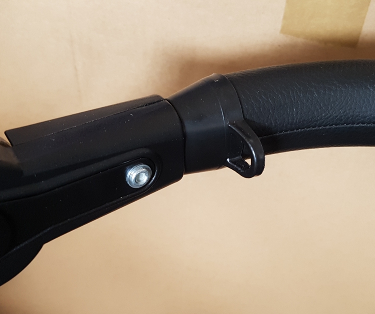 ND_držák na tašku na madlo - boční - černý - SADA