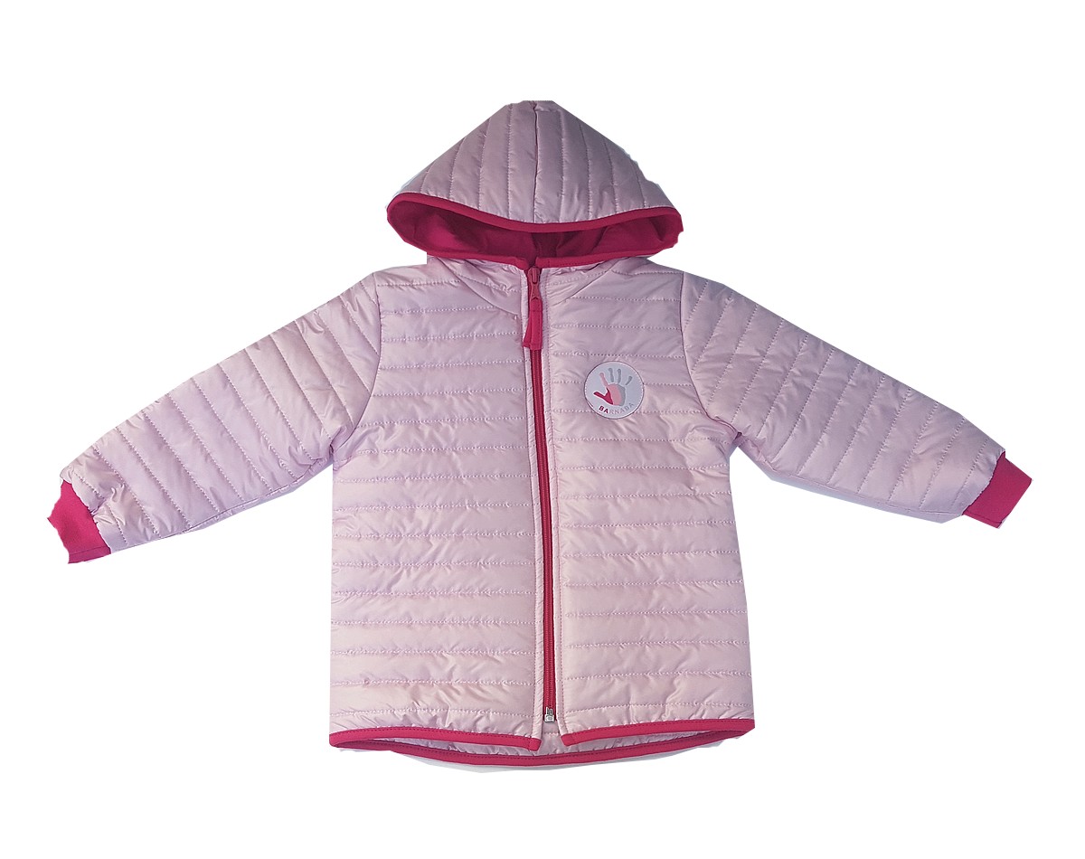 AKCE ! Dívčí odlehčená jarní/podzimní bunda s kapucí Barnaba růžová vel.92
