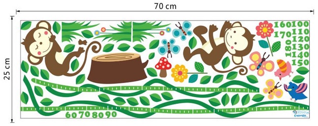 Samolepka metr Opička