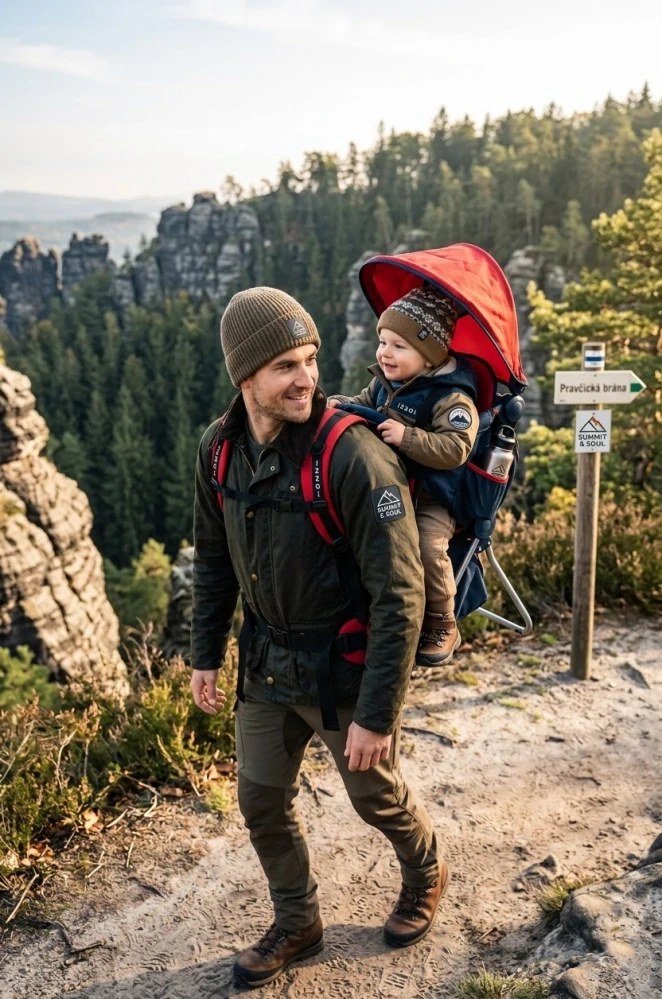 PŮJČOVNA - Turistická krosna na dítě L.ROSSI Rucksack