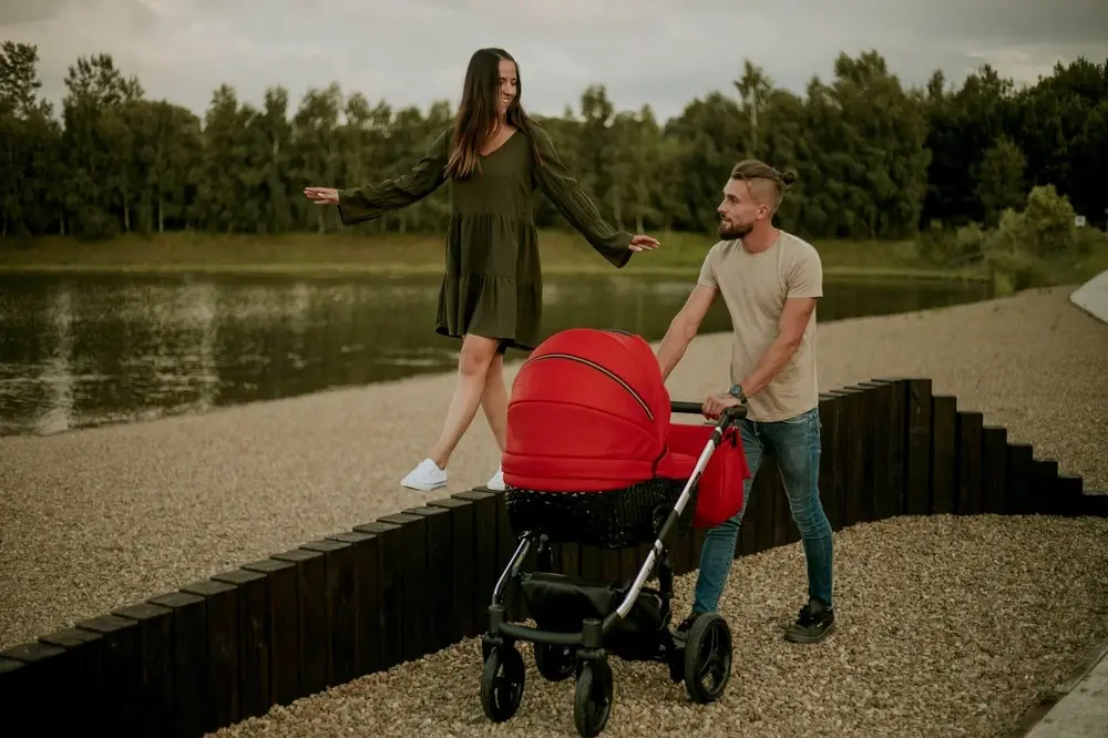 Kombinovaný kočárek EUFORIA PREMIUM EP-10 red