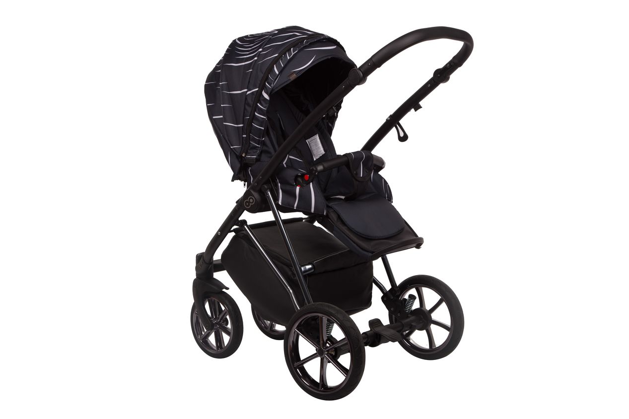 Kombinovaný kočárek Boss  2v1 black 