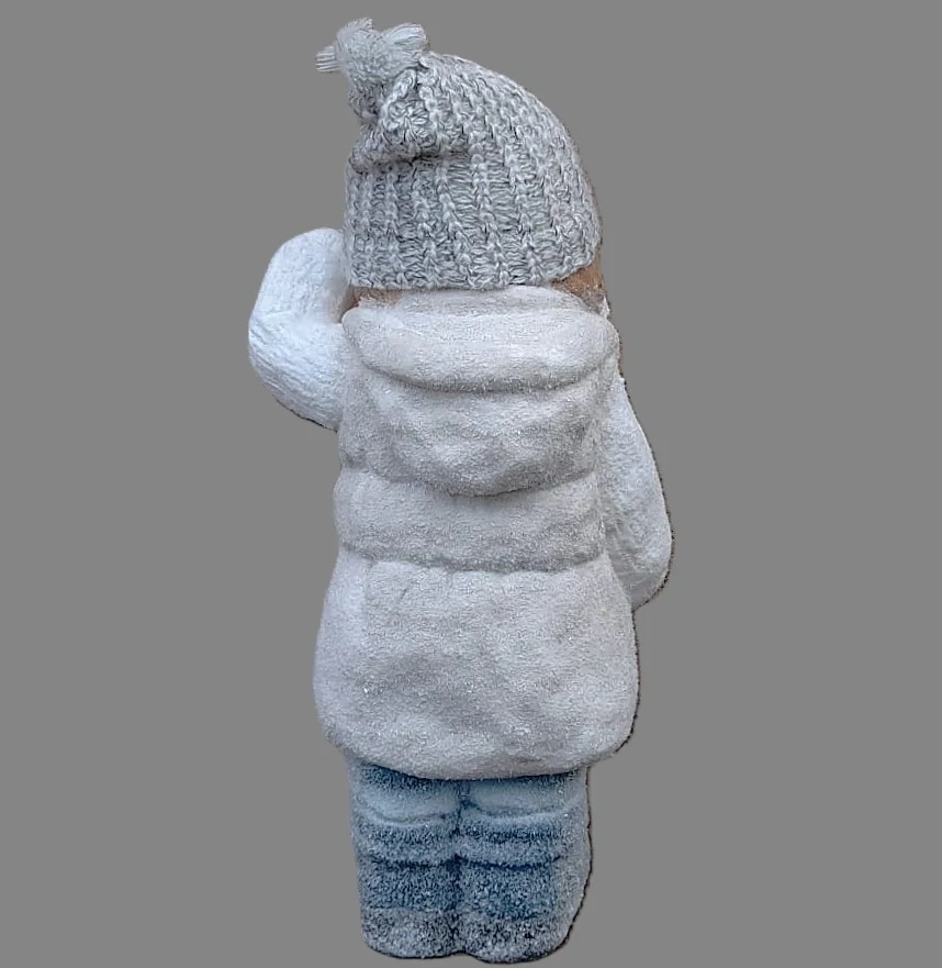 Dekorace- Holka ve vestě s LED lucernou