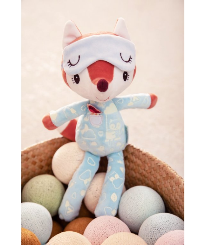 Lilliputiens - kamarádka do postýlky svítící - liška Alice