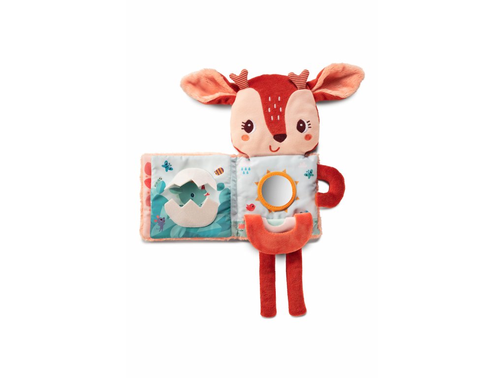 Lilliputiens - textilní knížka se svítícím obrázkem - jelínek Stella