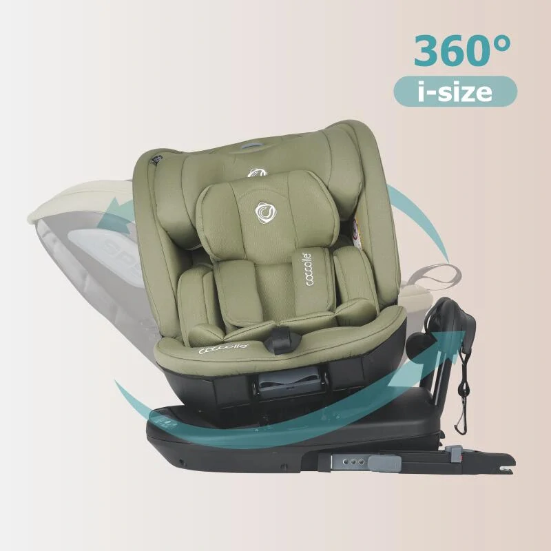 Autosedačka i-Size 40-150cm Coccolle Velsa Moss Green