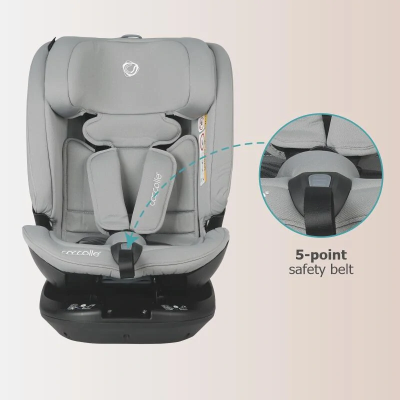 Autosedačka i-Size 40-150cm Coccolle Velsa  Natural Grey
