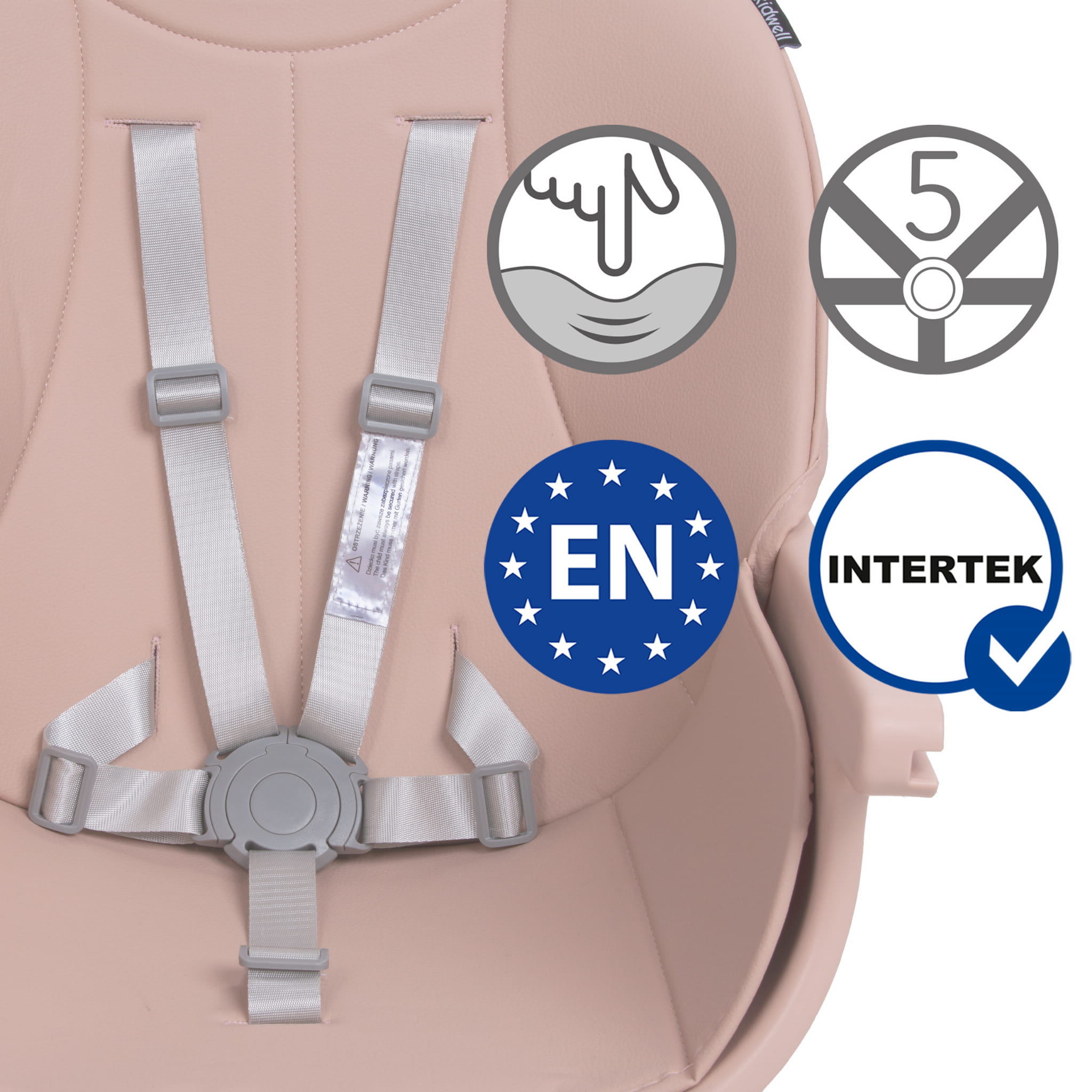 MULTIFUNKČNÍ ŽIDLIČKA EATAN WOOD 4V1 PINK