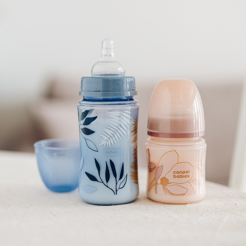 Canpol babies Antikoliková lahev EasyStart GOLD 120ml růžová