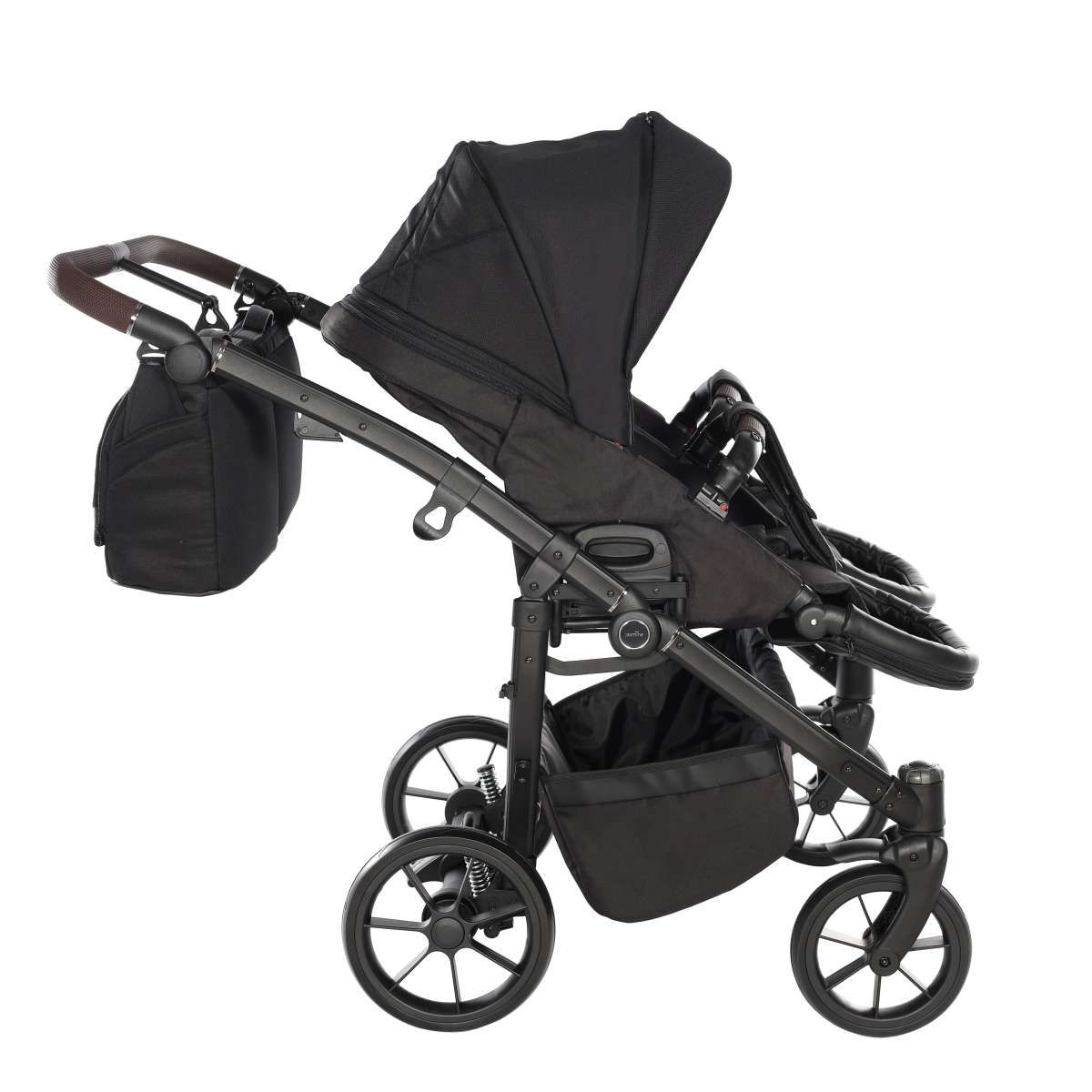 Kočárek pro dvojcata DUO JASMINE LIFE 03 černý