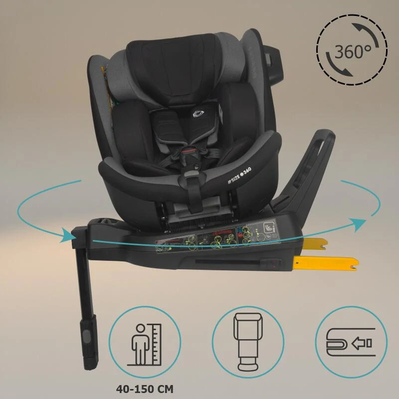 Autosedačka 0-36 kg 360° otočná Coccolle Mago natural grey