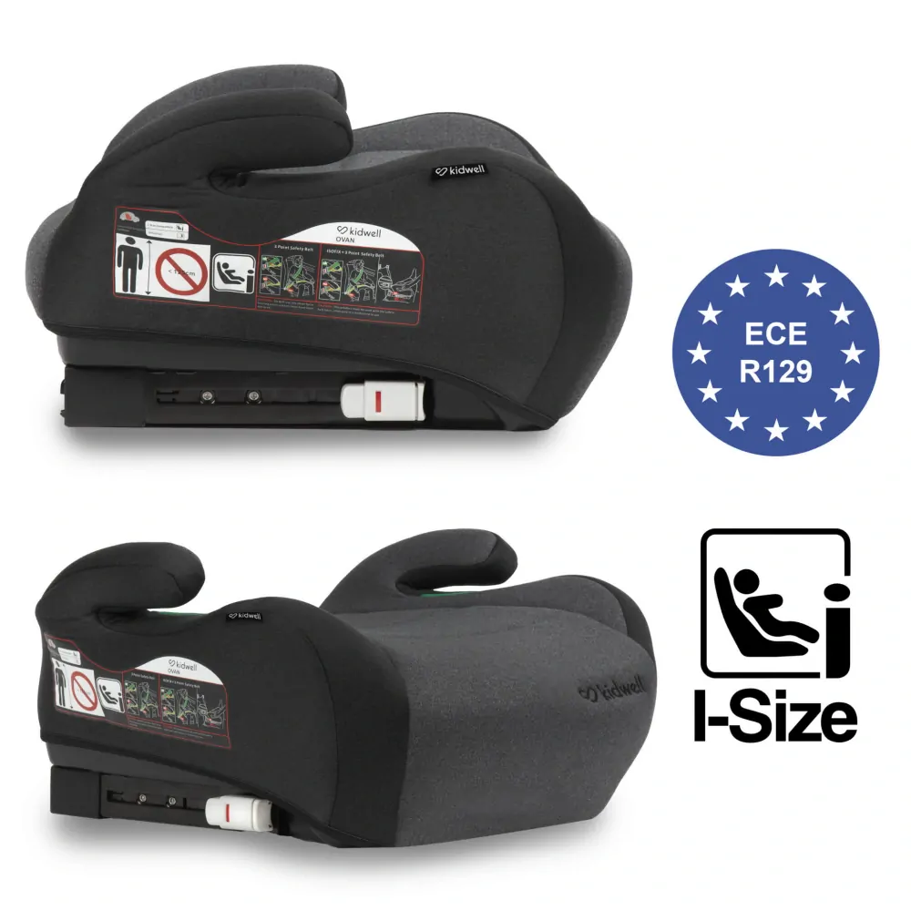 PODSEDÁK S I-SIZE KIDWELL OVAN BLACK/GREY