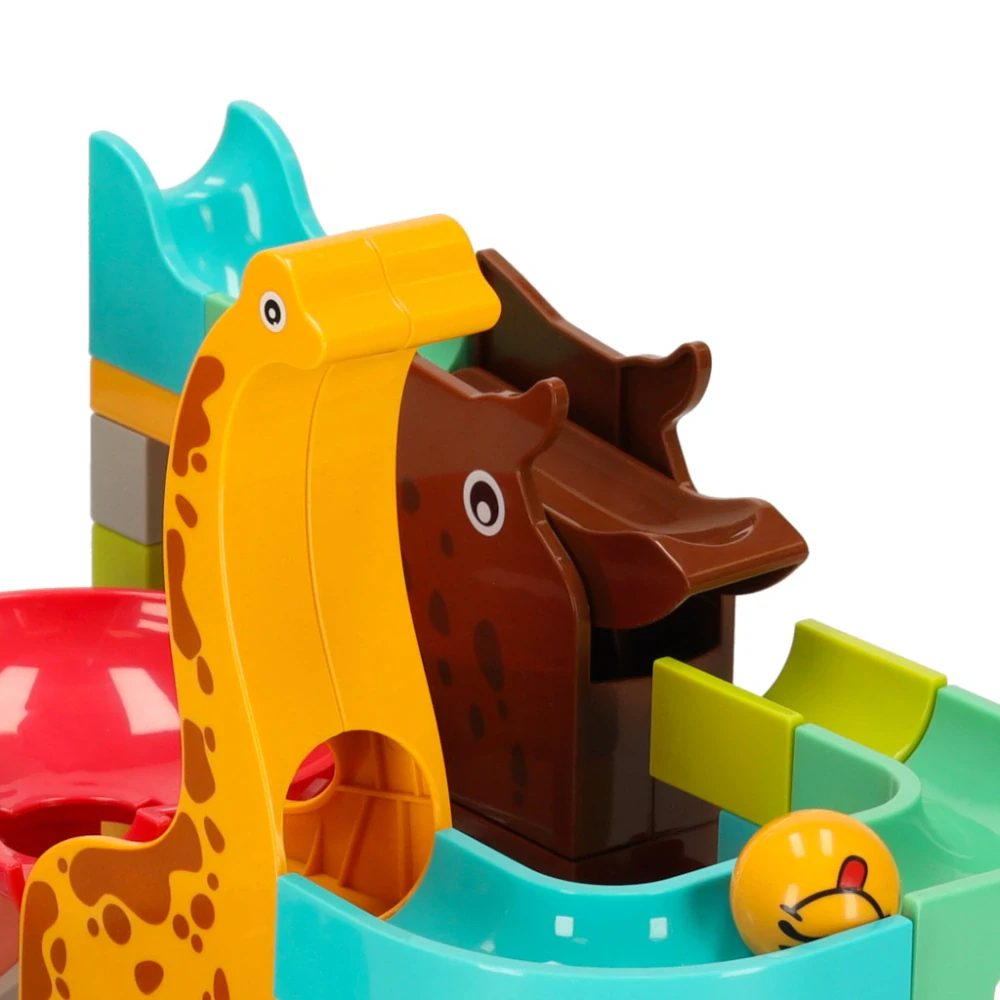 Stavebnice bloky kuličková dráha 62 ks Bibi-Dino