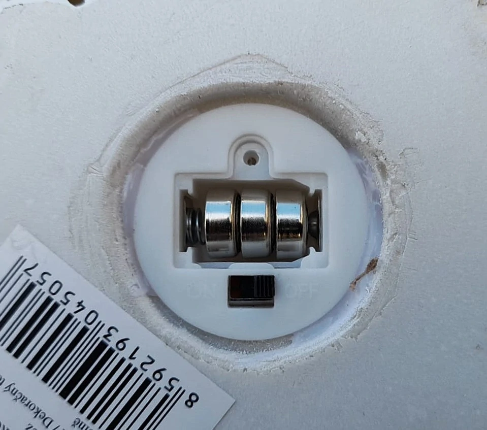 Dýně bílá zlatá stopka LED svítící  13cm