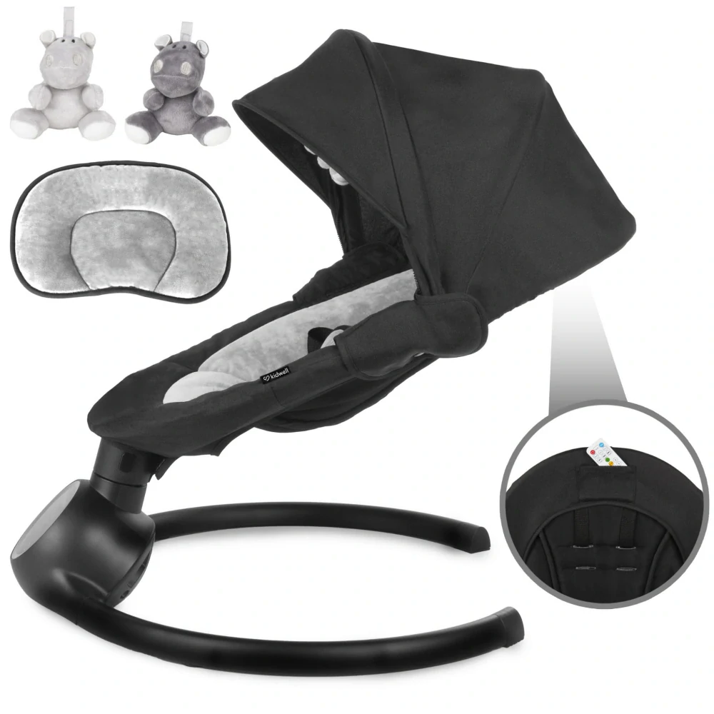 Elektrická houpačka REVE Black/Silver 2v1