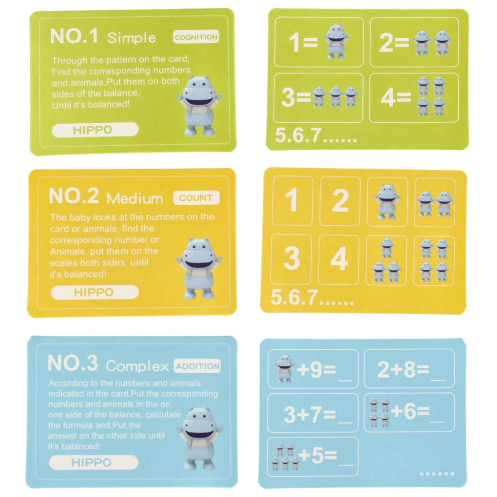 Vzdělávací hra pro děti Počítaní s hrošíkem váha