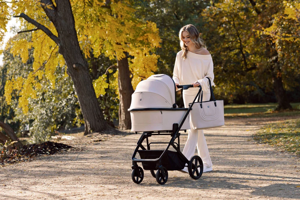 Kočárek Cavoe Moi XL Ecru 2v1