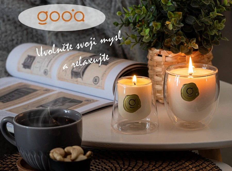 Ovocná sojová vonná svíčka GODA Gerna pomelo & šampaňské