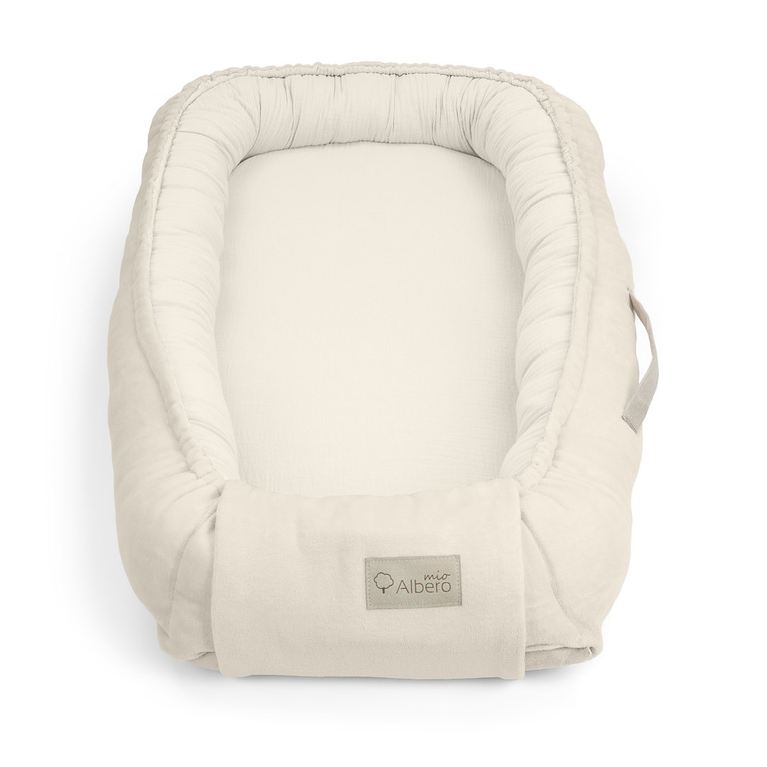 Hnízdečko pro miminko Albero mio mušelínové vanilla