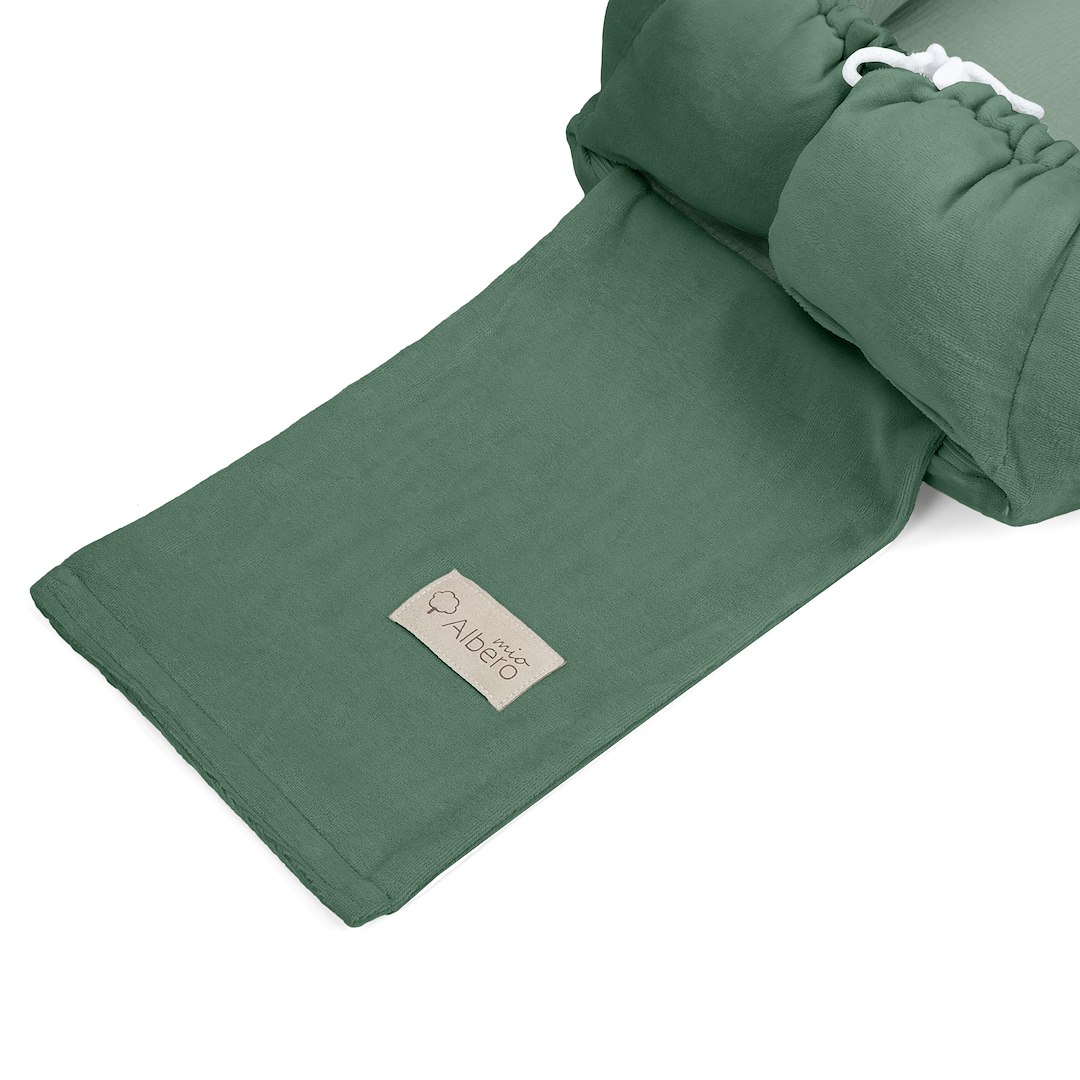 Hnízdečko pro miminko Albero mio mušelím green