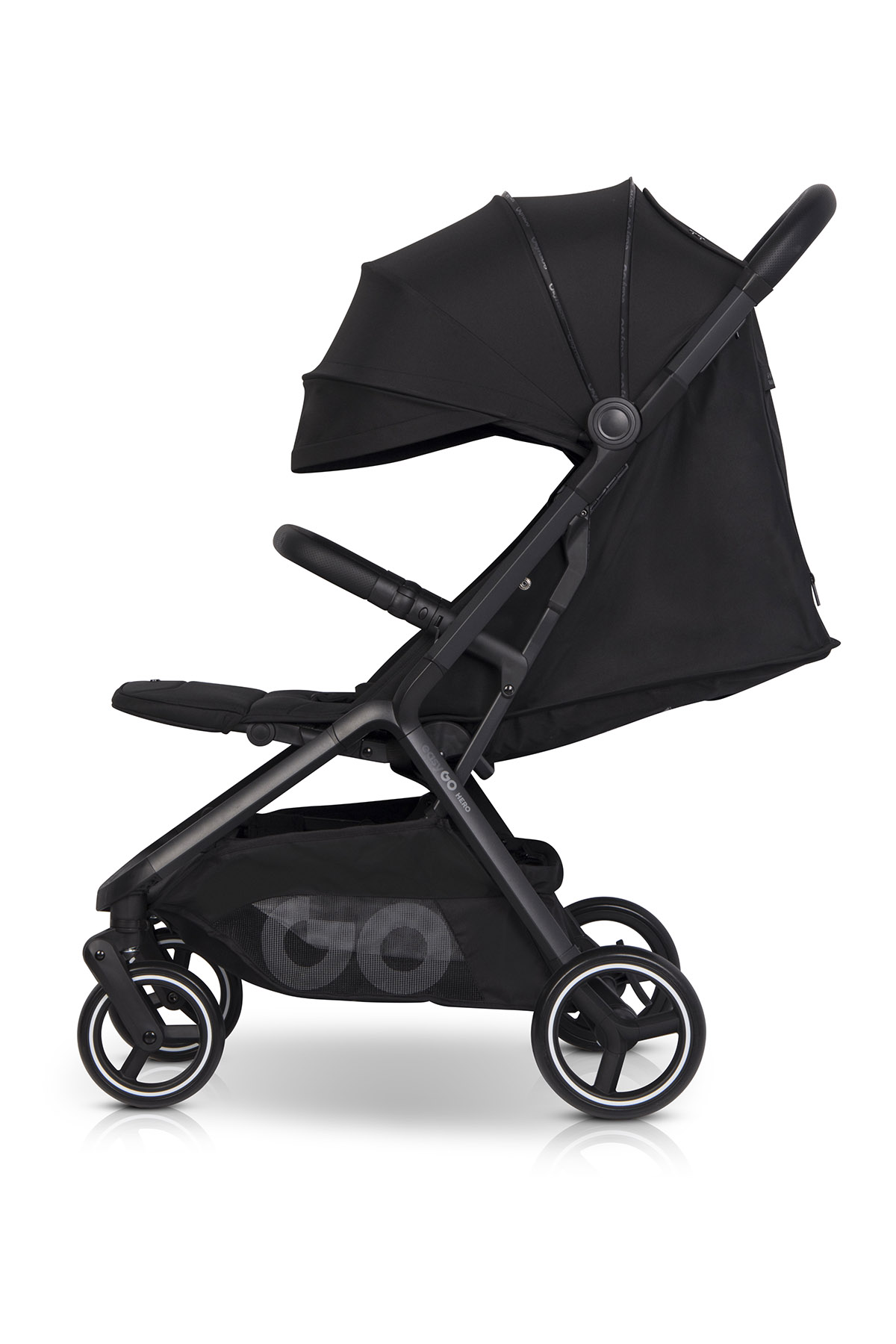 Sportovní kočárek kočárek EasyGo Hero Ebony Black s automatickým skládáním