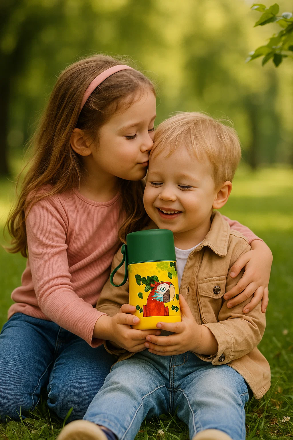 Termoska nerezová na jídlo NAVA "We Care " yellow 400ml