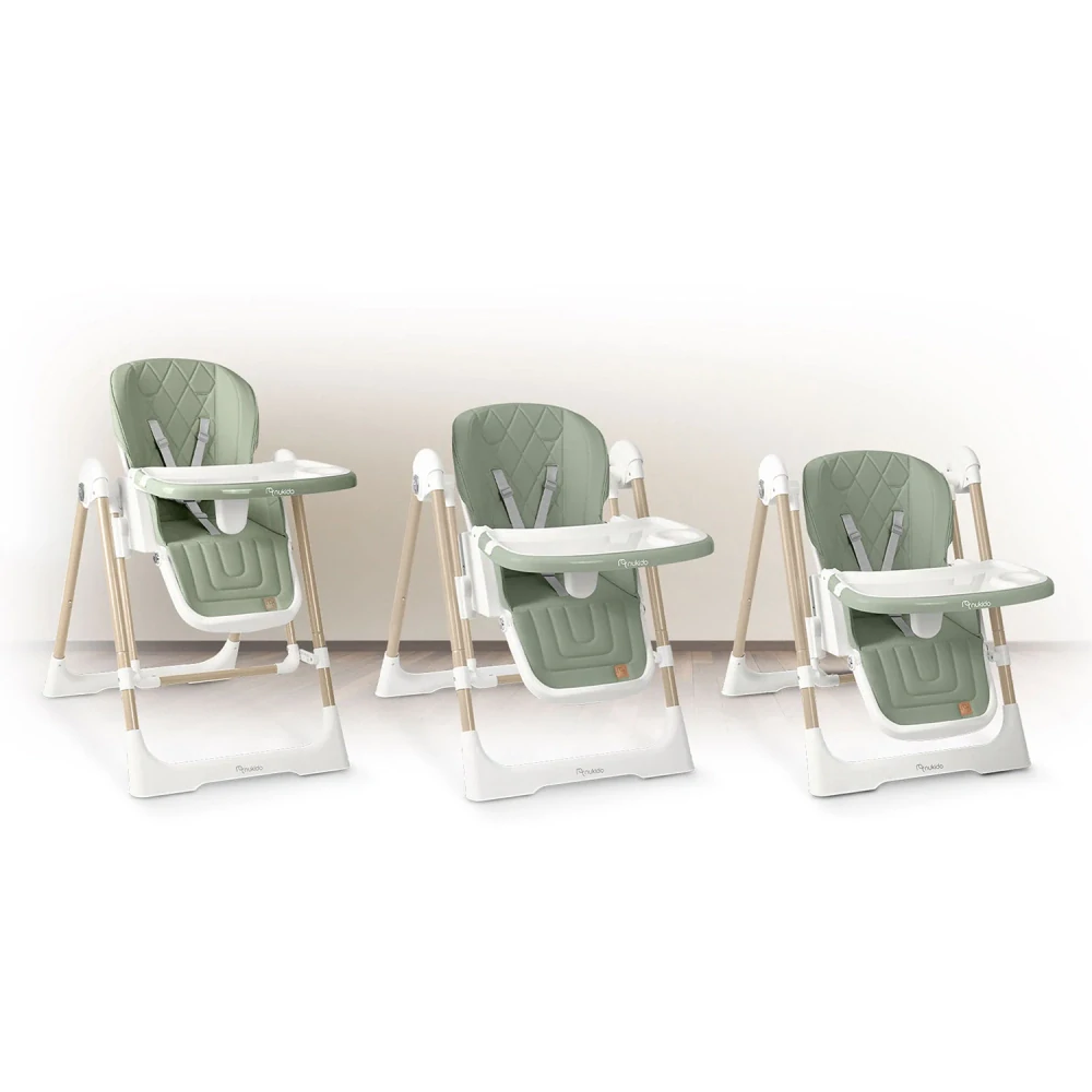 Dětská jídelní židlička a houpátko 3v1 Nukido Elite Green