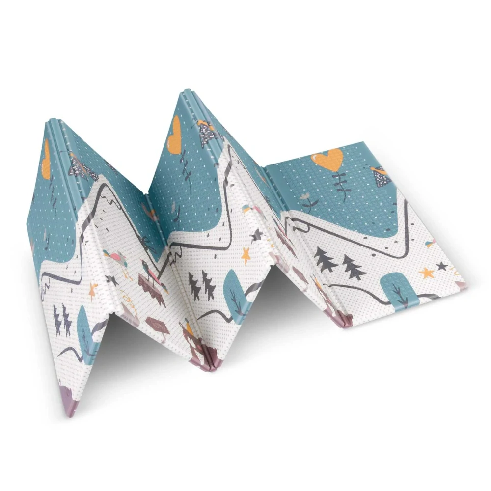 Skládací vzdělávací pěnová podložka 200 x 180 x 1 cm Nukido NK-341