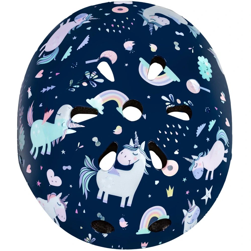 Cyklistická ochranná helma pro děti na kolo, kolečkové brusle a koloběžku ORIX PLUS Jednorožec vel. M