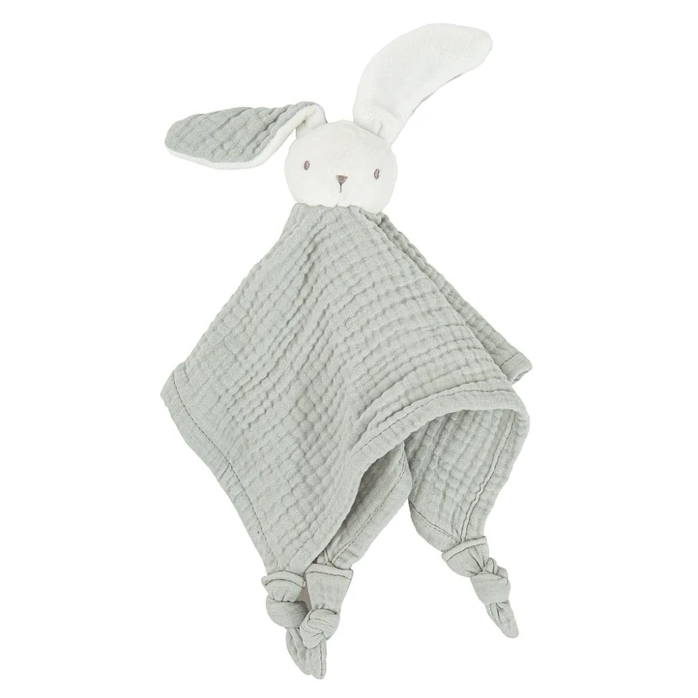 Dárková sada BIMBIDREAMS waffle deka s beránkem + usínáček Králíček šalvějová