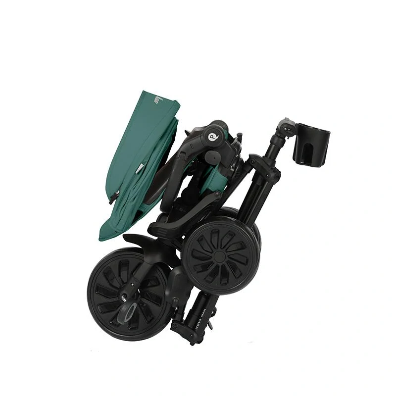Qplay Nova Max multifunkční skládací tříkolka s příslušenstvím zelená
