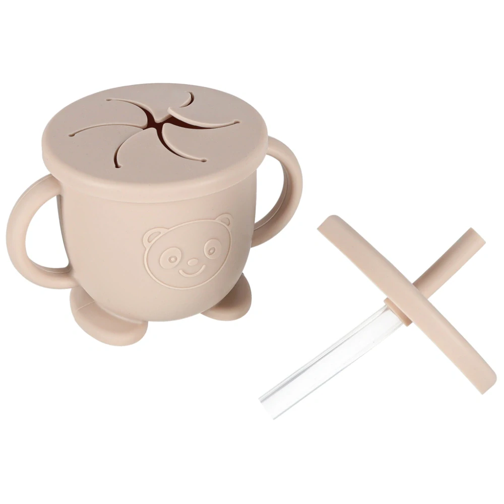 Jídelní silikonová sada 9-dílná pro děti KRAB béžová