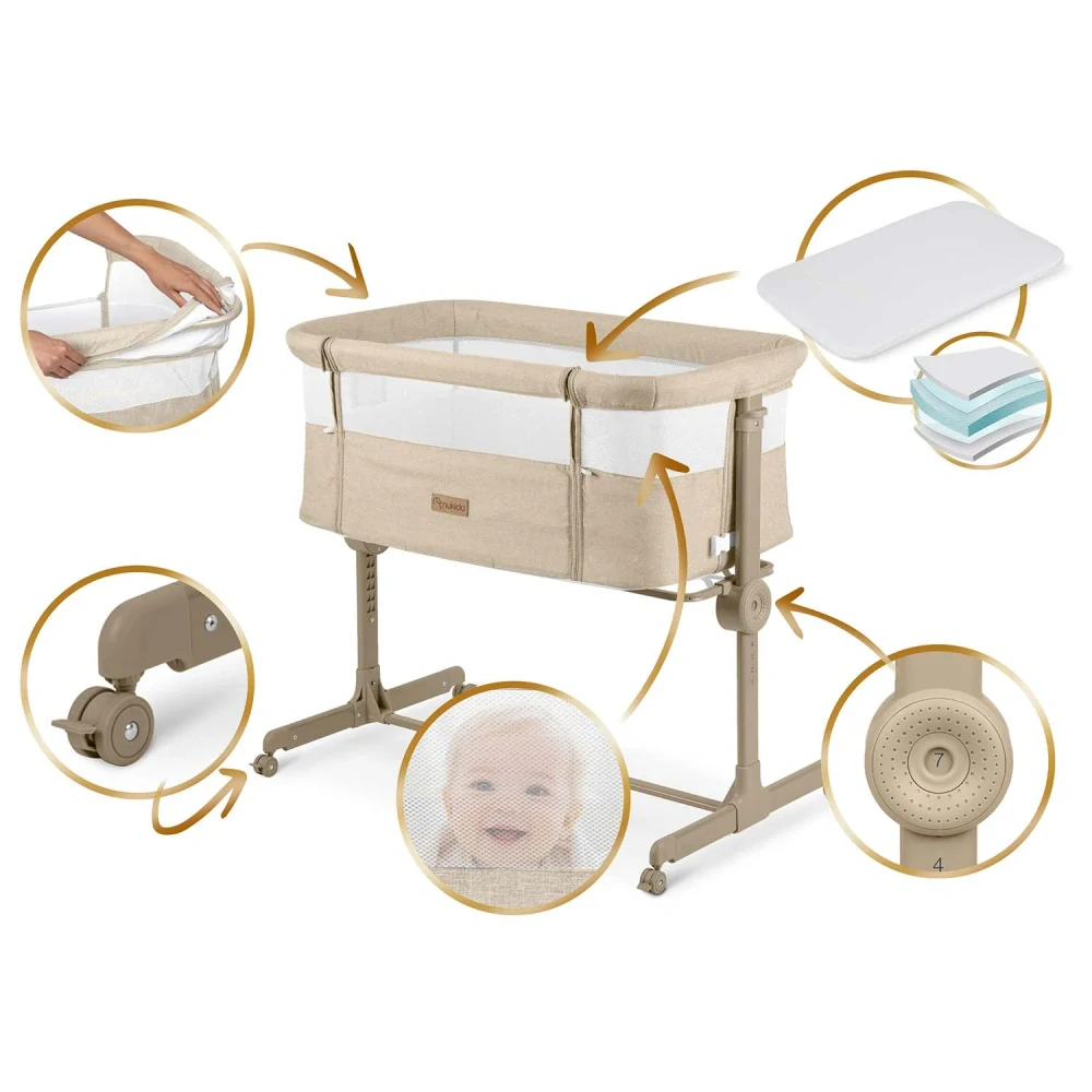 Dětská postýlka Nukido 0-5 měsíců - beige
