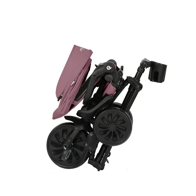 Qplay Nova Max multifunkční skládací tříkolka s příslušenstvím violet