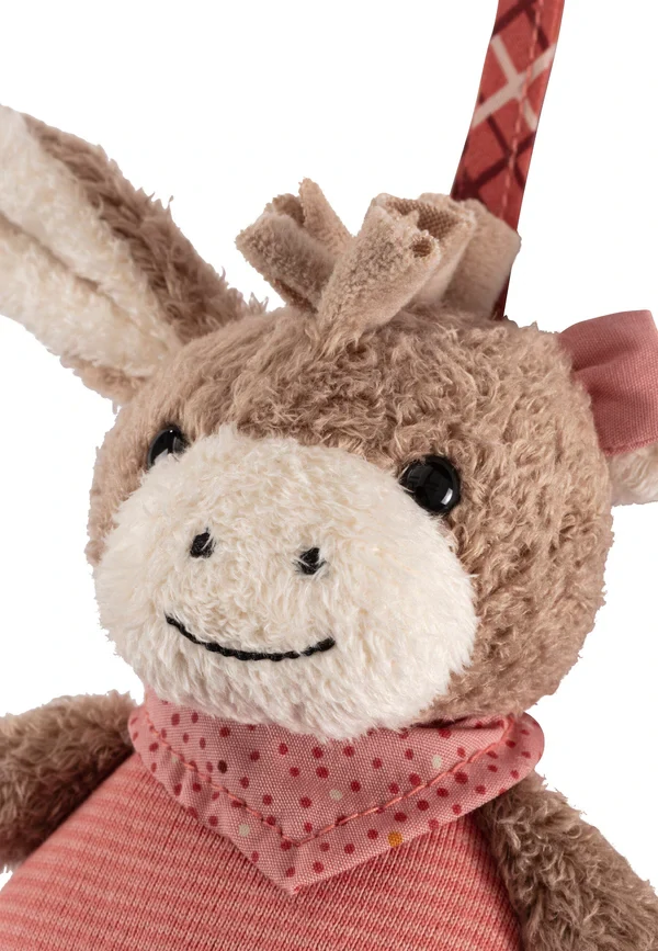 Hudební Hračka Oslík Emmily – Textilní, Uklidňující Melodie (19 cm)