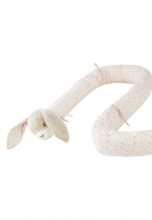 Ochranná Zábrana do Postýlky ZAJÍČEK Hanni (180 cm) – Mantinel světle růžový