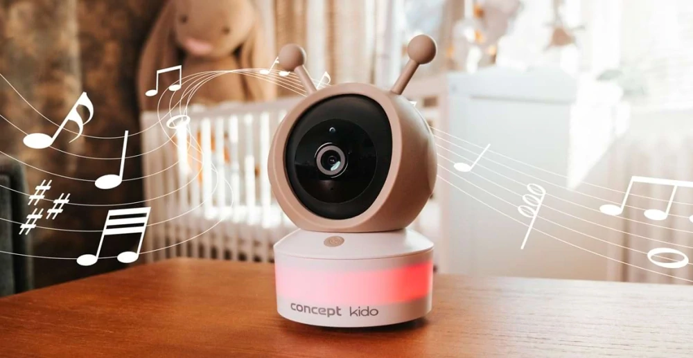 Dětská chůvička s kamerou a LED osvětlením CONCEPT KIDO KD5010