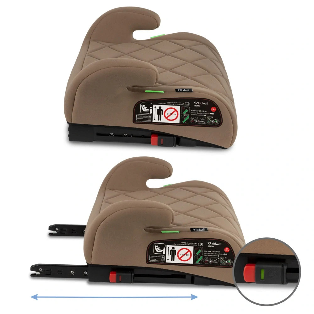 AUTOSEDAČKA/PODSEDÁK S I-SIZE KIDWELL REMO BÉŽOVÝ s isofixem pohodlný a porostorný