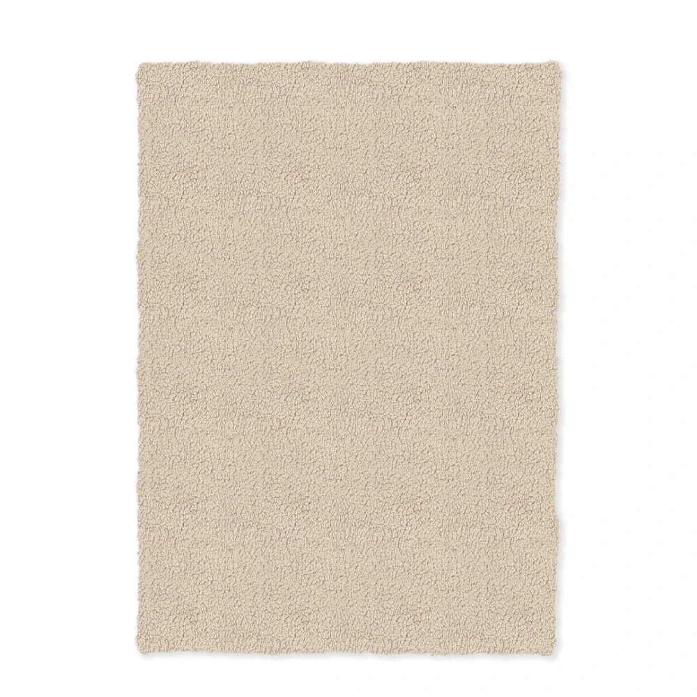 Dětská dvouvrstvá bavlněná velurová deka Albero s beránkem Hnědá