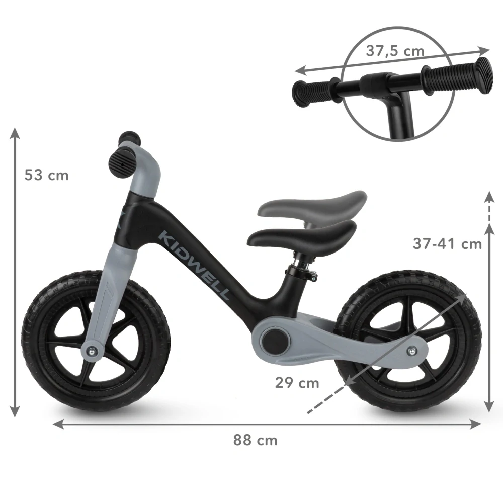 Skládací odrážedlo kolo Kidwell Flex černé
