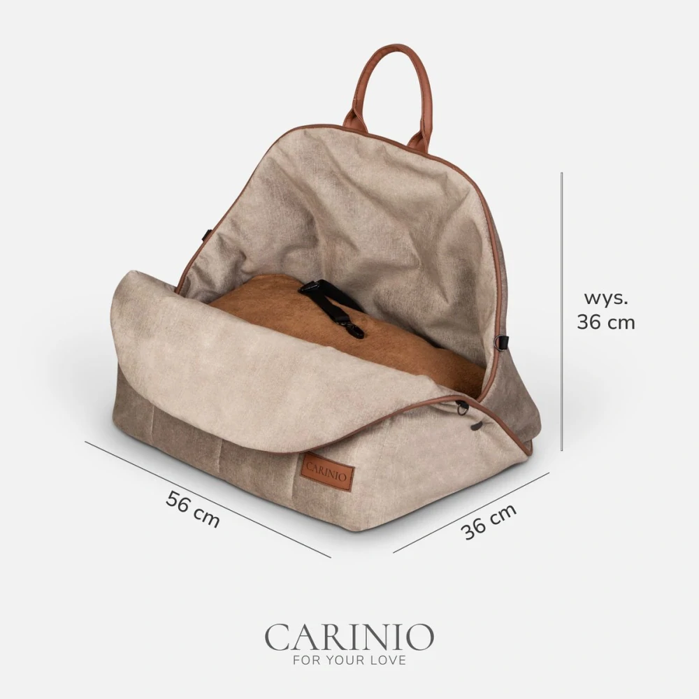 CARINIO AMIS 3v1 Desert - Pelíšek, přepravní taška, autosedačka pro zvířata