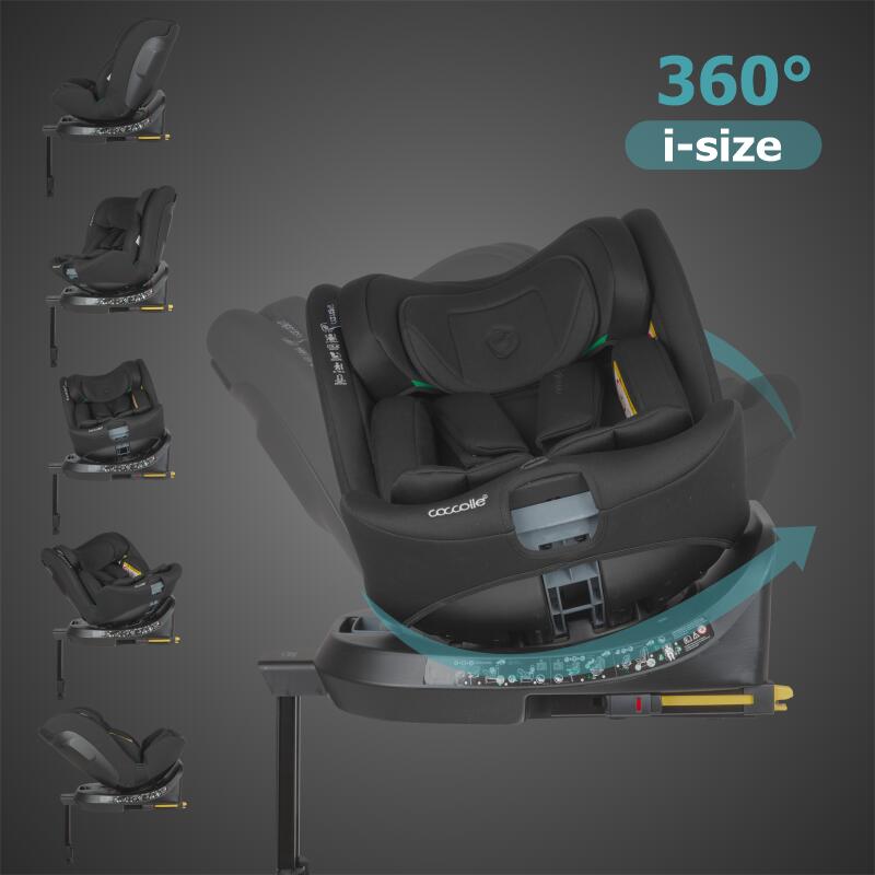 Autosedačka i-Size 40–150 cm Coccolle Ario Black